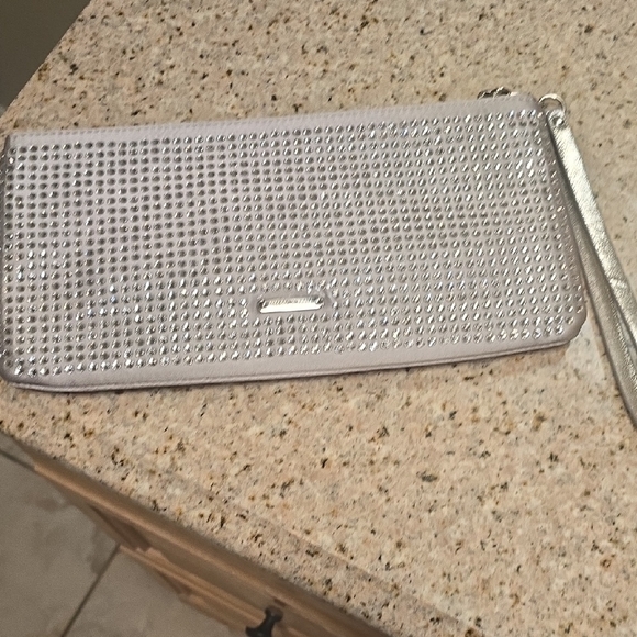 Rebecca Minkoff Silver Studded Clutch - Picture 1 of 6